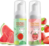 Foam Toothpaste Kids,Foaming Toothpaste Kids for U Shape Toothbrush,Natural Formula Toothpaste,Travel Friendly,Deeply Cleaning G