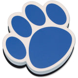 ASHLEY PRODUCTIONS ASH10002, Paw Shaped Magnetic Whiteboard Eraser, 1 Each, Blue,White