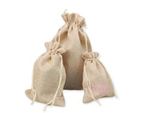 zeonely mart Jute Linen Gift Bags for Return Gifts Bags,Potli Bags for Return Gifts (16x24) CM (15 Pieces)