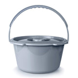 McKesson Commode Replacement Bucket with Handle and Lid, 7.5 qt, 12 Count