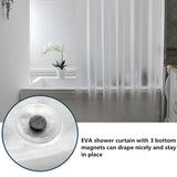 AooHome Frosted Shower Curtain Liner 8G Eva Extra Long Shower Curtain 72x78 Inch with Heavy Duty 5 Bottom Magnets, Thick Shower