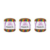 Aunt Lydia Classic Mexicana Crochet - 3 Pack of 300y/274m - Cotton - Gauge 10 - Crochet