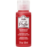 FolkArt Acrylic Craft Paint for Plastic Arts and Crafts Projects, Dragon Fruit, Indoor and Outdoor Formula, 2 fl oz, 36504