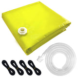 Leak Diverter Tarp with Hose 3' X 3' Roof Leak Diverter with Hose Heavy Duty Ceiling Water Leak Catcher
