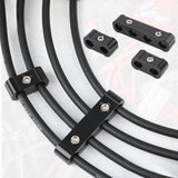 12pc Engine Spark Plug Wire Separator Divider & 8pc Spark Plug Wire Boots Protector Heat Sheild Sleeve 8mm 9mm 10mm Spark Plug W