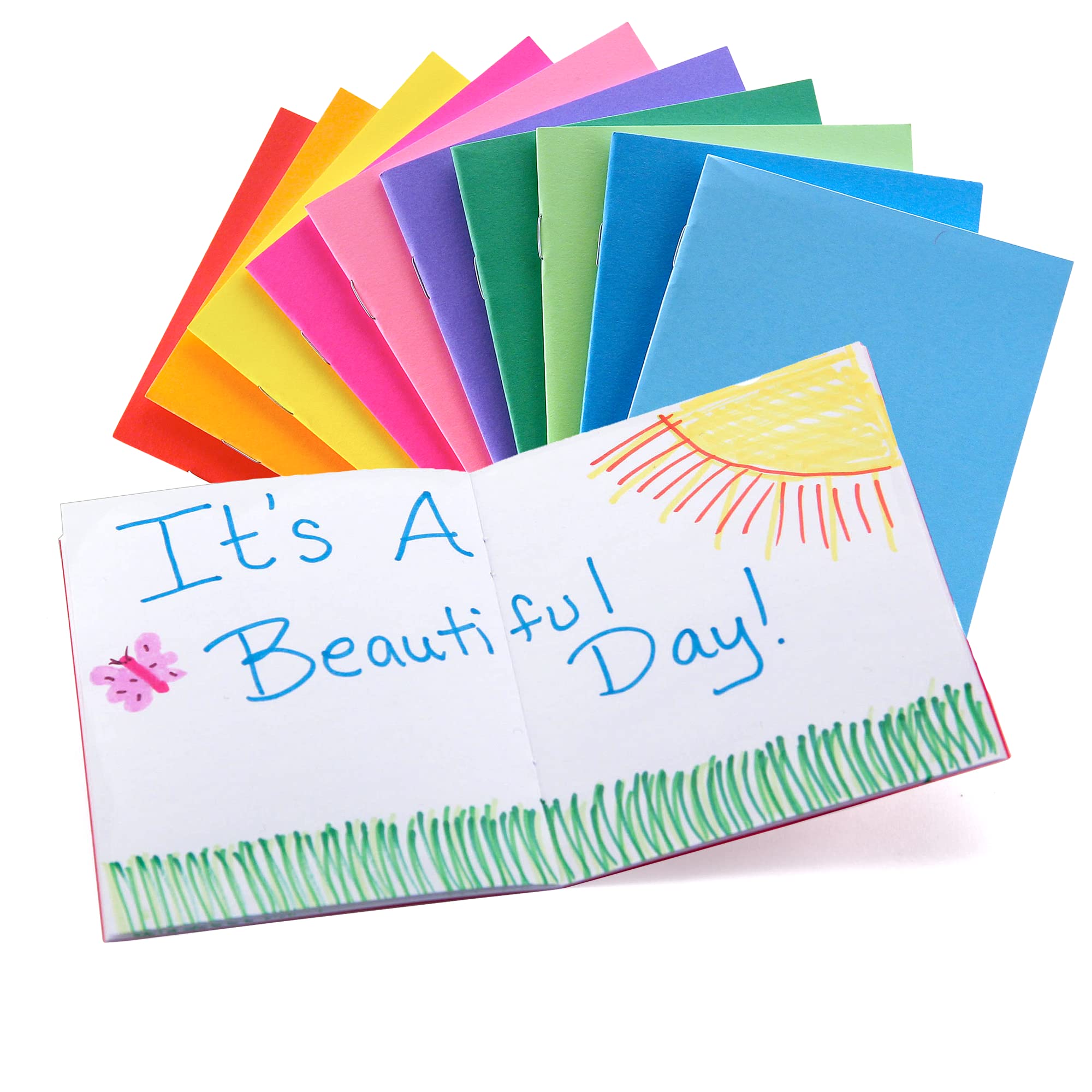 Hygloss Products - Hyg77705 Colorful Blank Books - Books For Journaling, Sketching, Writing & More - Great For Arts & Crafts - 1