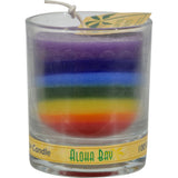 Aloha Bay 1010354 Aloha Bay Votive Jar Candle - Unscented Rainbow - Case of 12 - 2.5 oz
