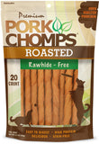 Pork Chomps Roasted Pork Skin Dog Chews, 5-inch Mini Twists, 20 Count
