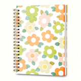 A5 Aesthetic Spiral Notebook for Women, Lined Journal for Writing, 5.8inch x 8.3inch College Ruled Hardcover Notebook for Work, School