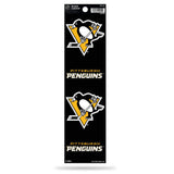 NHL Rico Industries Die Cut 4-Piece The Quad Sticker Sheet, Pittsburgh Penguins Team Color, 3 x 11.5-inches, Team Color (QAD7202
