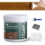 CARPOLY Wood Stain,32oz Natural Oak Wood Stain & Sealer in One, Water Based|Fast Drying|Non-Toxic|Low Ddor|Waterproof, for Indoo