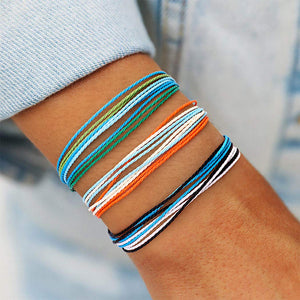 Starain 16Pcs Colorful String Bracelets for Women Beach Handmade Waterproof Braided Rope Bracelets Set Adjustable