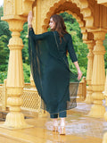 Gosriki Women'S Cotton Blend Embroidered Straight Kurta With Pant & Dupatta (Bgm Green-Nw-Gs_M_Green_Medium),Green,,B0CKLQLLQF