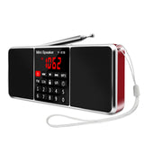 LEFON Multifunction Digital FM Radio Media Speaker MP3 Music Player Support TF Card USB Drive with LED Screen Display and Settin