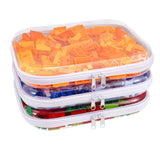 Clear Hard Shell Zipper Case,6PCS Transparent Clear Zipper Pouches,Hard Side Plastic Case Set,Portable Travel Storage Organizer 