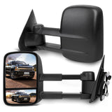 SCITOO Towing Mirrors for 2014-2017 for Chevy Silverado for GMC Sierra 1500 2015-2016 for Silverado for Sierra 2500HD 3500HD wit