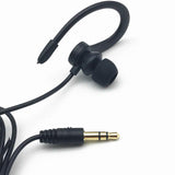 LINHUIPAD Single Side Earphone in-Ear Stereo to Mono Earbuds,3.5mm Plug Ear Hook Earpiece,Compatible Android Smartphones MP3 Pla