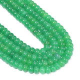 Yochus 75pcs Green Rondelle Beads for Bracelet Making