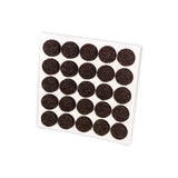 1000 Pack Rok Hardware Heavy Duty 38 (95mm) Diameter Self-Adhesive Felt Pads, Furniturecabinet Bumpers, 18 (3mm) Height, Round,