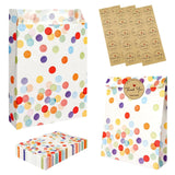 30PCS Paper Bags Medium, Paper Bags for Gifting, Kraft Paper Bags with Pointed Bottom, Pack of 30 Bags for Retail Packaging and
