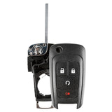 Remote Start Key Fob Shell Flip Case for Chevrolet Trax Buick Encore (KR55WK500733, 13501916)