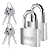 KAWAHA 41/40L-4PS 1-9/16 inch (40mm) Long Shackle High Security Stainless Steel Padlock with Stainless Steel Key for Both Indoor