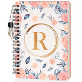 Jhingalala Diaries A5 Hardbound Floral Design Diary Cover With Initial Letter Wiro Notebook Diary With Dangler I Spiral Notebo