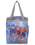 NK Polyester 3D Photo Spiderman School Lunch Bags/Tiffin Bag (Blue)