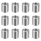 HARFINGTON 12pcs Thread Repair Inserts M16 x 2 Male to M12 x 1.75 Female Thread 20mm Long Stainless Steel Reducing Nuts Metric S