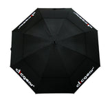 Clicgear DoubleCanopy 68 Wind Resistant Umbrella for Sun and Rain (Black)