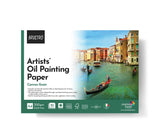 Brustro Artists Oil Painting Glued Paper Pad 300 Gsm A4-10 Sheets | Ideal For Ink, Airbrush, Pencil, Charcoal, Illustration, Des