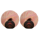 JubileeYarn Mohair Elixir Yarn - 50g/Skein Baby Wool Blend - Kamikaze - 2 Balls