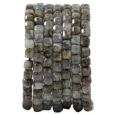 Natural Faceted Spectrolite Cube Stone Beads 5-5.5mm 60pcs/str Loose Square Semi Gemstone Stone Beads for Making Bracelets Neckl