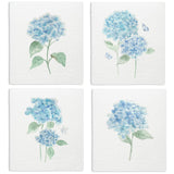 LARTSFRO Spring Floral Swedish Dishcloths for Kitchen, Swedish Dish Cleaning Cloths for Hydrangea, Papaya Reusable Paper Towels,