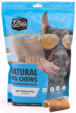 Sitka Farms Beef Split Trachea Canoe 6 - 20 Pieces - Dental Health Treat - Bone and Chews - 100% Natural Premium Dog Treat Long 