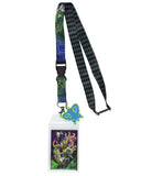 JoJos Bizarre Adventure Anime Stone Ocean Breakaway Lanyard ID Badge Holder with 1 1/2 Rubber Charm