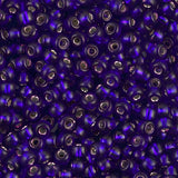 Miyuki Round Seed Beads Size 8/0 22 Grams Silver Lined Dark Violet