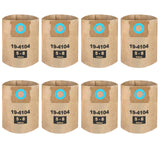 8 Pack DXVA19-4104 Disposable Filter Bags Compatible with DEWALT 5-8 Gallon Wet/Dry Vacuum: DXV05P, DXV05S, DXV06PL, DXV08S, DXV