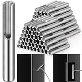 Yaocom 100 Pack 316 Stainless Steel 1/8 Invisible Cable Railing Kit Invisible Terminal Toggle Anchor Angle Stainless Steel Adjus