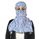 Switchon Rayon Mill Dye Innovative Scarf Hijab For Women 12 Yrs And Above Free Size Scarf Proudly Made In India (Light Blue)