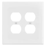 ENERLITES Jumbo Double Duplex Receptacle Cover, Two Outlet Wall Plate, Oversized 2Gang 5.5 x 5.5, Unbreakable Polycarbonate T