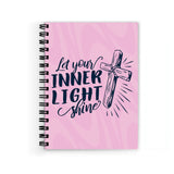 Plan To Gift Inner Light Shine Spiral Wiro Unruled Blank Pages Notebook Diary Journal Drawing Book SizeA5(6X9 Inches) (Inner Li
