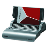 Fellowes 5216901 Quasar 500 Electric Comb Binding System, 16 7/8 x 15 3/8 x 5 1/8, Metallic Gray