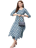 Gosriki Women'S Cotton Blend Printed Straight Kurta With Pant (Mara White-Gs_S_White_Small),White,,B0CD7SG7W1