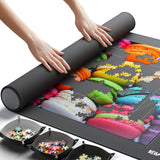 The Original Newverest Jigsaw Puzzle Mat Roll Up, Rose Gold, 46x 26Portable Keeper Up to 1500 pieces with Non-Slip Rubbe