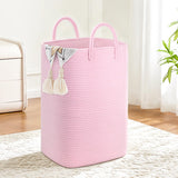 Artfeel Laundry Basket,Woven Cotton Rope Laundry Hamper,60L Versatile Storage for Dirty Clothes,Baby Toys,and Blankets in Bathro