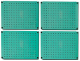 HantekSteel Metal Pegboard Wall Organizer 12 x 16 Heavy Duty Steel Peg Board for Garage Workshop Tool Storage, Perforated Wall M