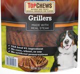 Top-Chews Natural Dog Treats, Grillers Made with Real Steak, Net Wt. 32 Oz(907g)