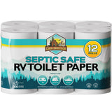 RV Toilet Paper - 12 Pack Septic Safe Toilet Paper 2-Ply Quick Dissolving Camper Toilet Paper Septic Safe to Prevent Clogs - Per