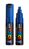 posca uni PC-8K Water-Based Paint Markers, Broad Tip (8mm), Blue, 2 Count